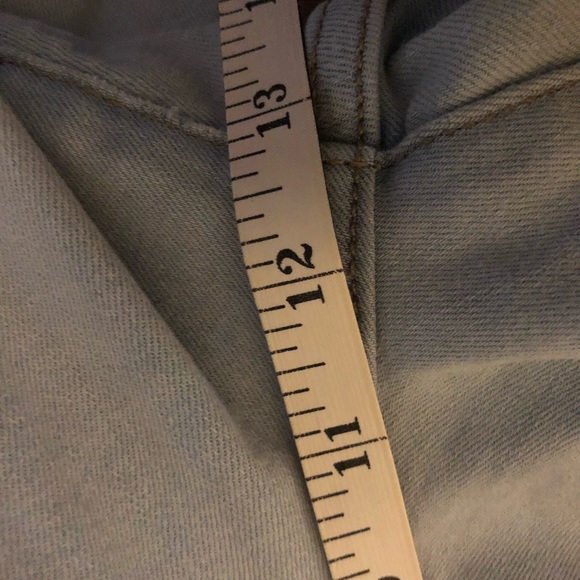 Lauren Conrad High Rise Flare Mom Jeans; Lightwash DIY Soft Stretch SZ 14 - Picture 9 of 10